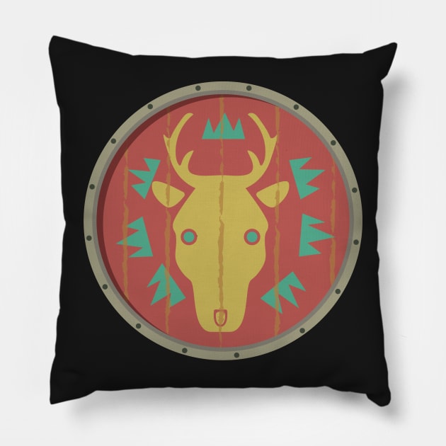 Emblazoned Shield Pillow by Kalepanic