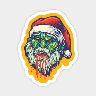 Zombie Santa - Happy Christmas and a happy new year! - Available in stickers, clothing, etc Magnet