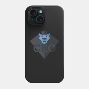 Just a royal Lion CEO Black and Cold Phone Case