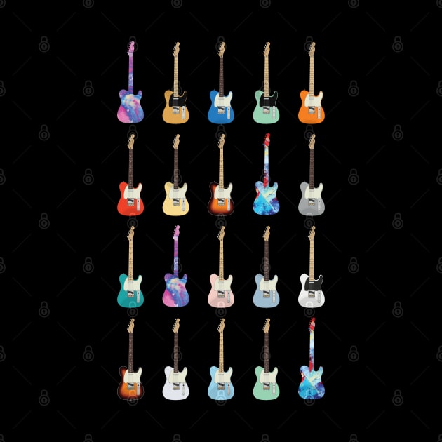 T-Style Electric Guitar Icons Huge Collection by nightsworthy