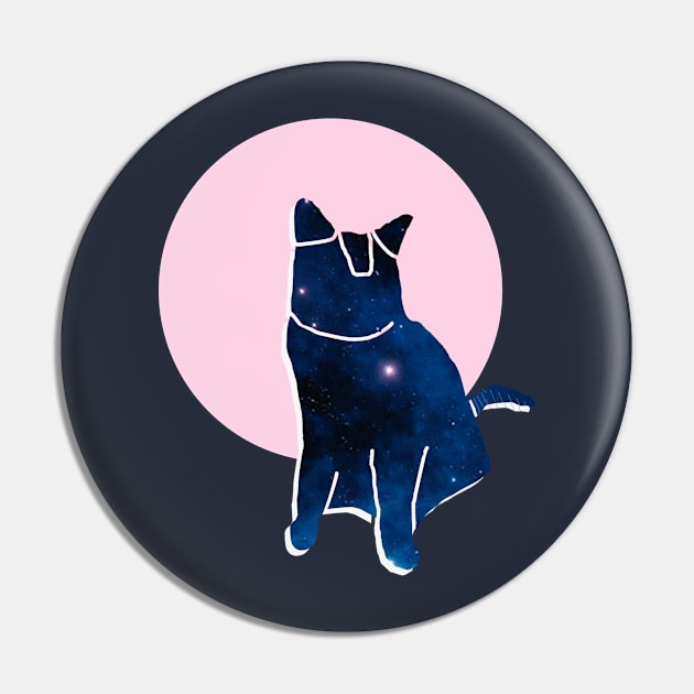 The Pet - Galaxy Cat Pin by theladyernestember