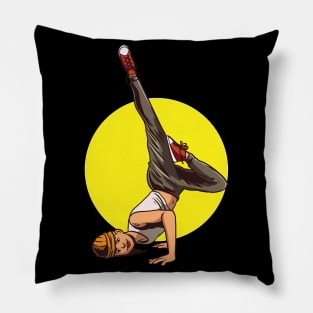 Breakdancing B-Boy Hip Hop Dancer Pillow