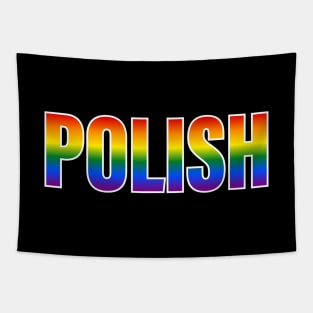 Rainbow Polish LGBTQ Pride Tapestry