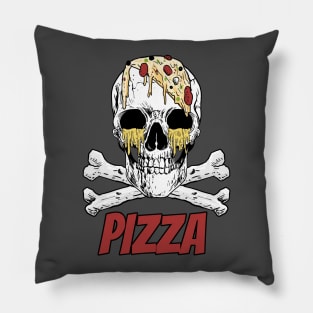 Skull and Bones Pizza Pillow