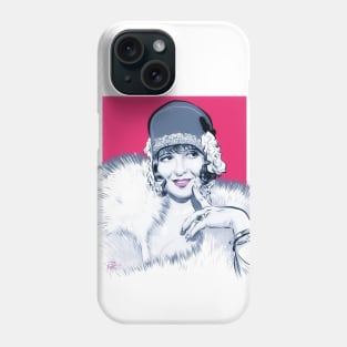 Clara Bow - An illustration by Paul Cemmick Phone Case