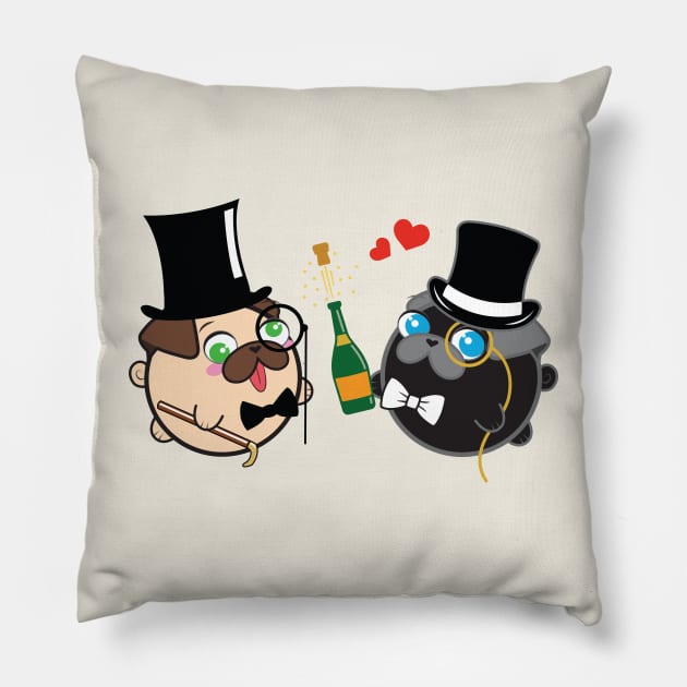 Poopy & Doopy - Puttin' On The Ritz Pillow by Poopy_And_Doopy