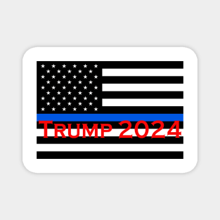 Thin Blue Line Trump Magnet