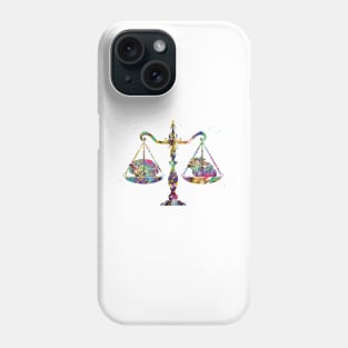 Scales heart and brain Phone Case