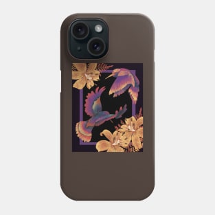 Hummingbirds with Tiger Lilies Phone Case