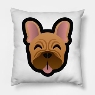 Black Masked French Bulldog Pillow