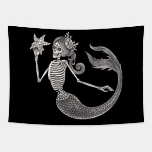 Mermaid skull. Tapestry