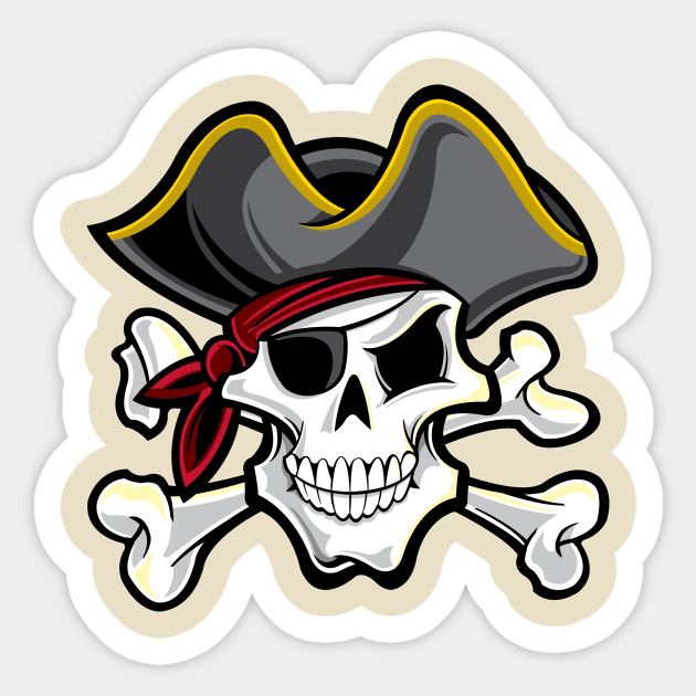 funny pirate - Pirates Of The Caribbean - Sticker