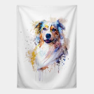 Australian Shepherd Portrait Tapestry