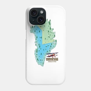 Northeast Greenland National Park map Phone Case