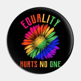 Pride Human Rights Lgbt Equality Hurts No One Pin