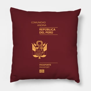 Peru passport Pillow