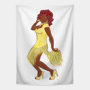 Chi Chi DeVayne (White Background) Tapestry