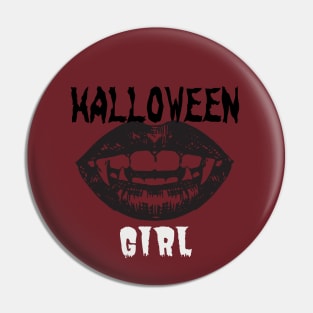 Halloween Girl Pin