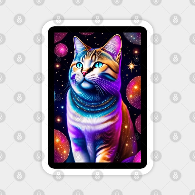 Celestial British Shorthair Magnet by Enchanted Reverie