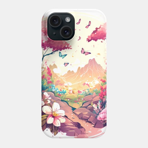 Butterfy Portrait Animal Painting Wildlife Outdoors Adventure Phone Case by Cubebox