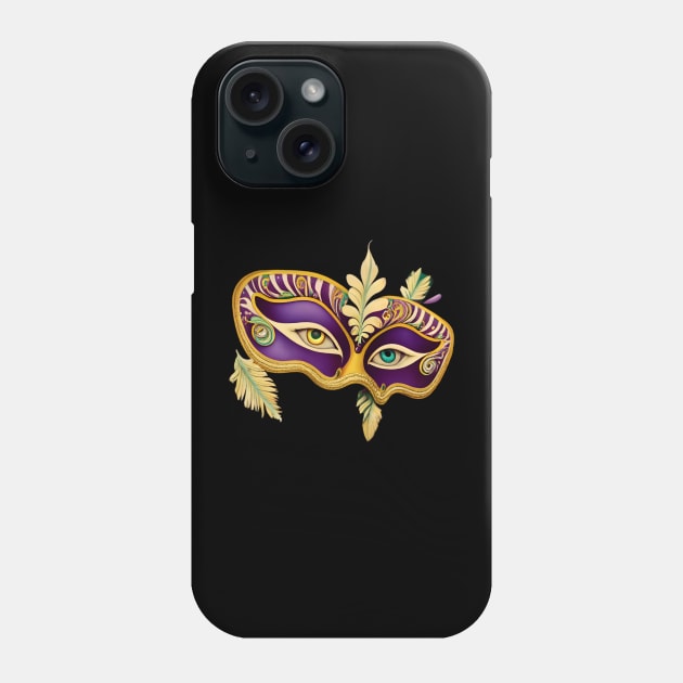 Mardi Gras Fleur De Lis mardi Tree Phone Case by Nikisha