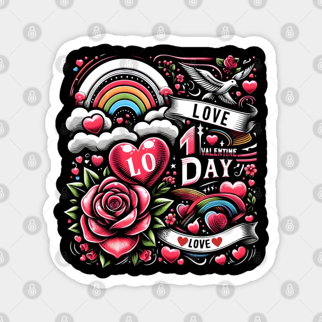 Love in Bloom: A Valentine’s Day Magnet by MakerMind8.2