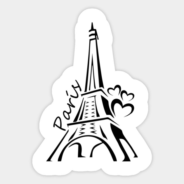 The Eiffel Tower Tower Sticker Teepublic