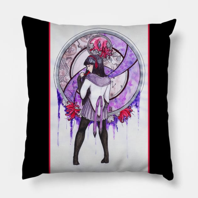 Akemi Homura Pillow by Nenril