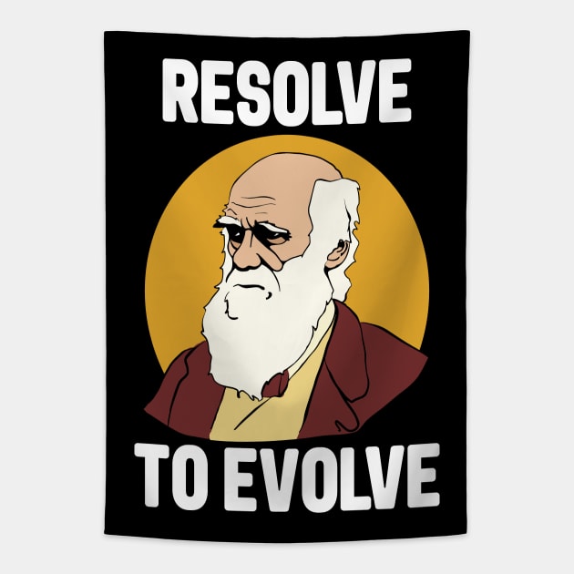 Charles Darwin Evolution Tapestry by Huhnerdieb Apparel