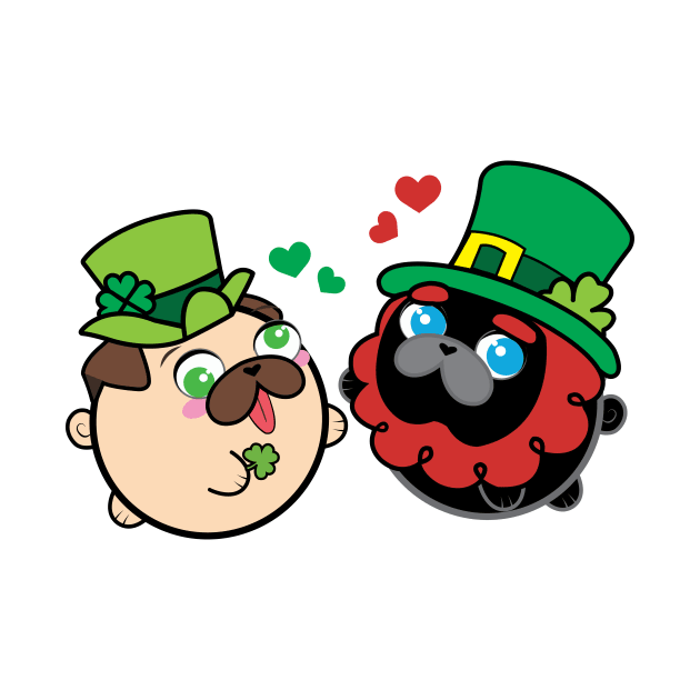 Pugs - Happy St. Patrick's Day! - Poopy & Doopy by Poopy_And_Doopy