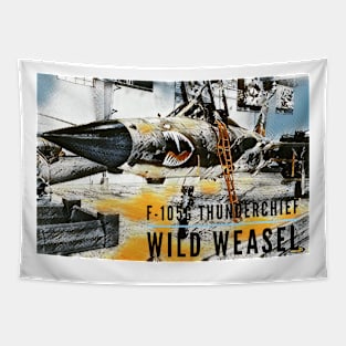 2-Sided F-105G Thunderchief Wild Weasel Tapestry