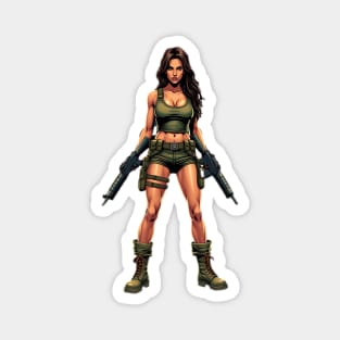 Military Pinup Girl Magnet