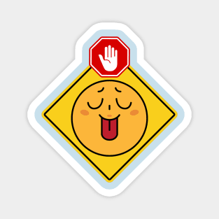 Alert Warning Facial Emoji Expressions #11 Magnet