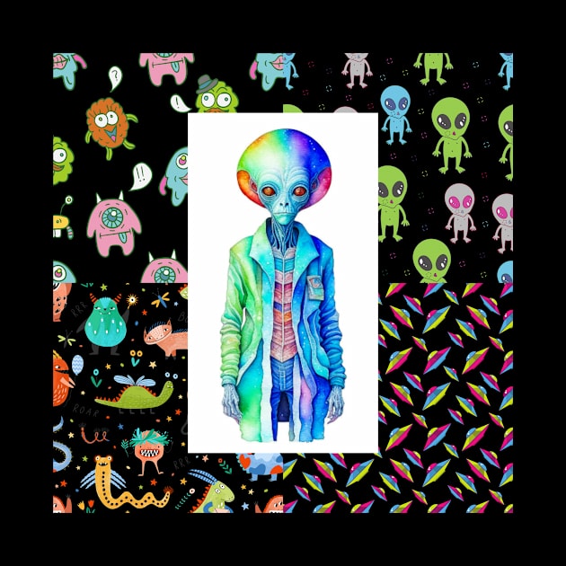 AI Alien patern by Dress Wild