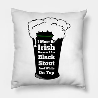 St Patrick The Black Irish Pillow