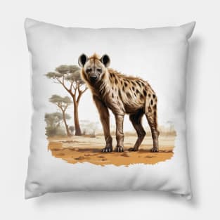 Spotted Hyena Pillow