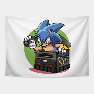 Sonic in a Sega Box! Tapestry