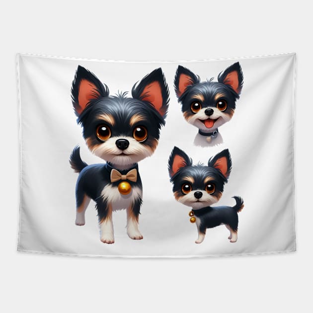 Cute Toy Terrier Tapestry by Dmytro