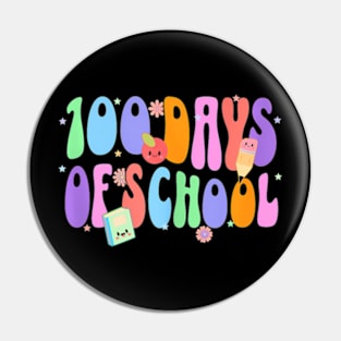 100 Days Of School Teacher Student Cute Girls Women Pin