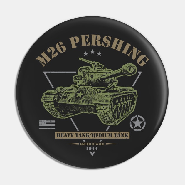 M26 Pershing Pin by Military Style Designs