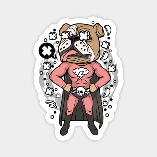 Super Pug Illustration Magnet