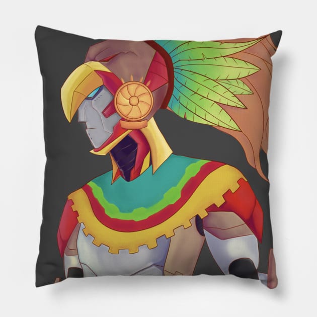 EAGLE WARRIOR Pillow by KaiserFistt