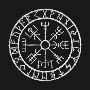 Hand drawn Vegvisir - Viking Compass T-Shirt