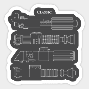 Lightsaber Stickers Teepublic