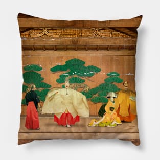 The Noh Theatre Pillow