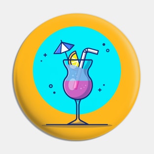 Summer Cocktail Drink Pin