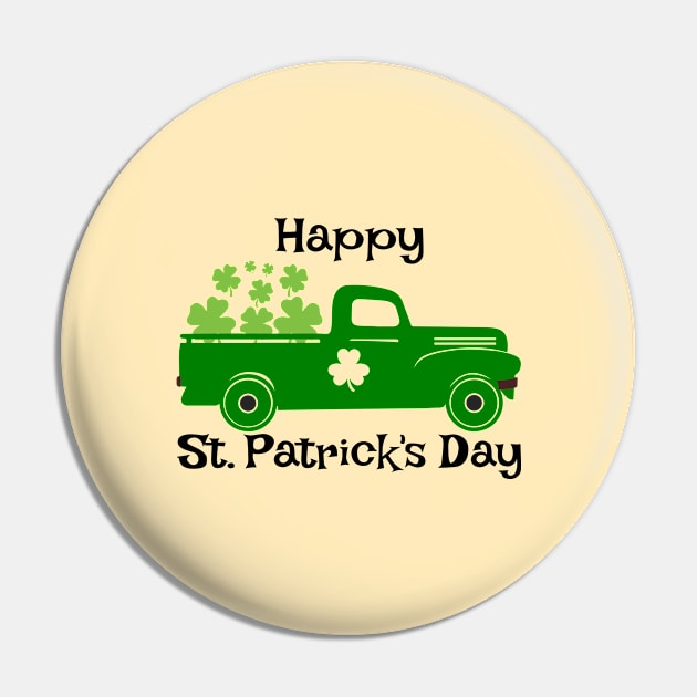 Happy st Patrick's day truck Four leaf clover irish Pin by GoodWills
