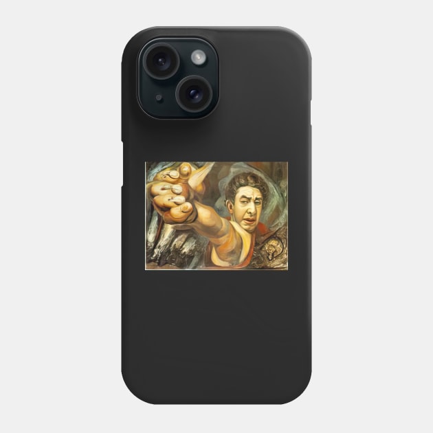 self portrait 1945 - David Alfaro Siqueiros Phone Case by Kollagio