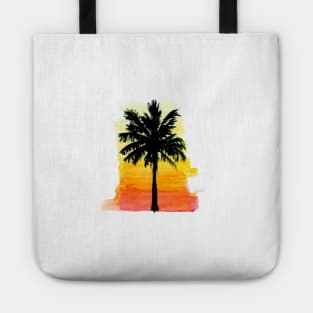 Palm Tree Sunset Silhouette Tote