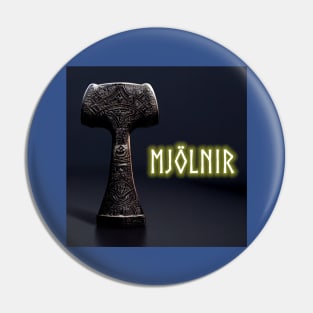 Mighty Mjolnir Thor Hammer Norse Pin